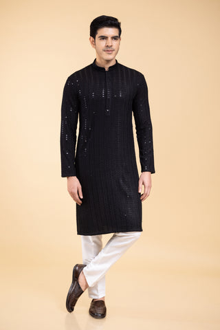 Black Kurta For Diwali