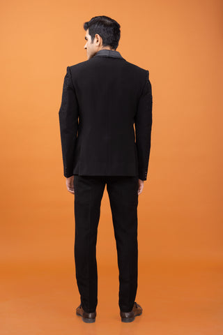 BLACK DESIGNER VELVET TUXEDO