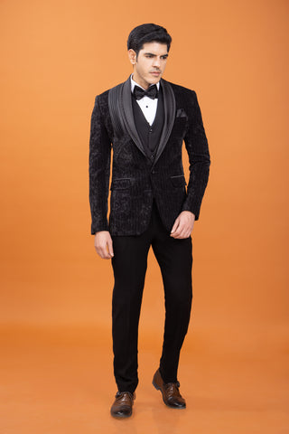 Black Velvet Tuxedo for men wedding
