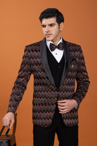 DARK RED RANGIN TUXEDO