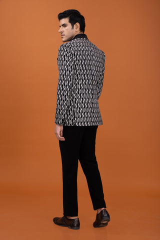 BLACK THREADWORK TUXEDO