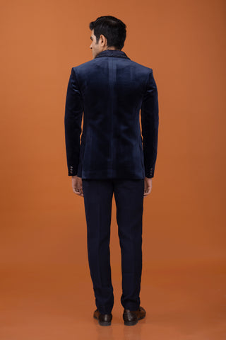NAVY BLUE COTRISE TUXEDO