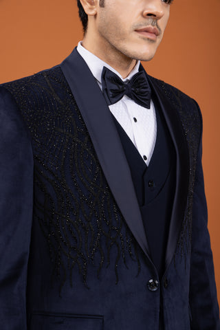 BLUE VELVET WAVES TUXEDO