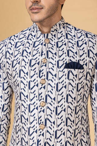 ARCTIC SKY SILK INDO WESTERN