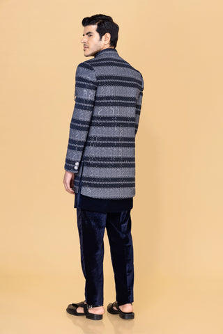 NAVY BLUE SEABED SHRUG INDO WESTERN