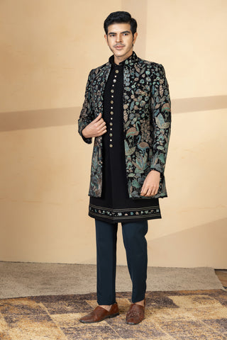 BLACK FOREST SHRUG INDO WESTERN