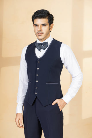 NAVY BLUE AARAV TUXEDO