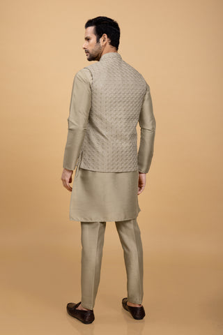 PISTA LAJAWAB JACKET KURTA SET