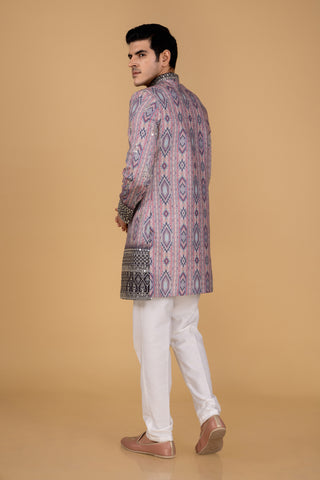 PINK RANGREZ SHRUG INDO WESTERN