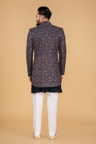 DARK GREY VERVE INDO WESTERN