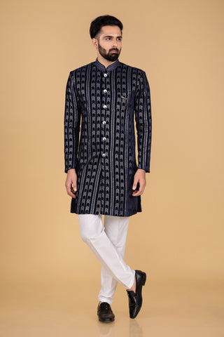 Black Indowestern For Men For Wedding