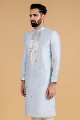 Sky blue Kurta Pajama For Wedding