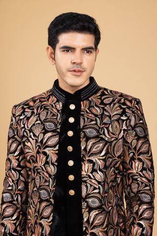 NIGHT FOREST BLACK SHRUG INDO WESTERN