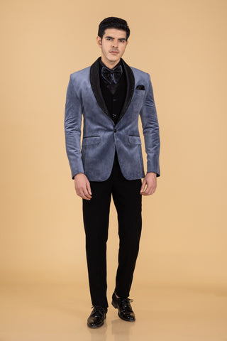 Blue Velvet Tuxedo For Men