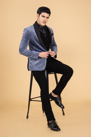 OBTUSE BLUE VELVET TUXEDO