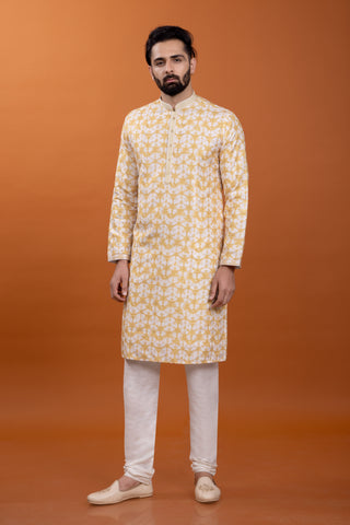 Yellow Kurta for Haldi