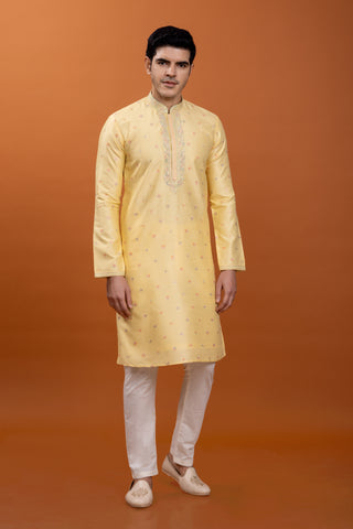 Yellow Kurta Pajama For men