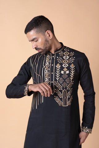 BLACK KIERA KURTA SET