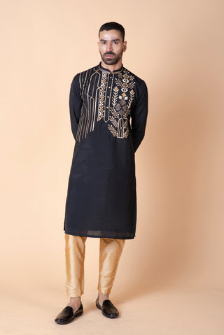 BLACK KIERA KURTA SET