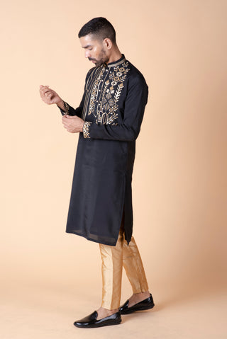 BLACK KIERA KURTA SET