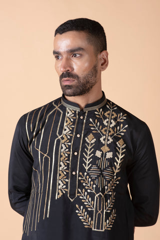 BLACK KIERA KURTA SET