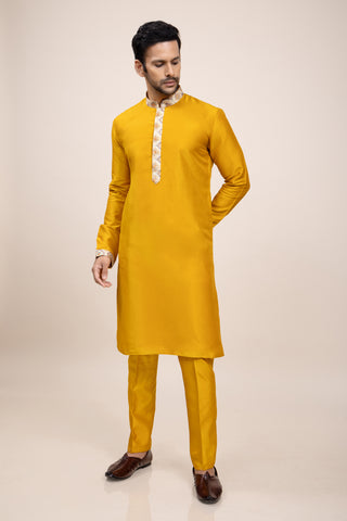YELLOW SUNSHINE JACKET KURTA SET