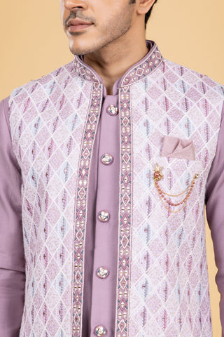 MUAVE JACKET SHRUG SET