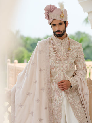RANGMANCH PEARL EMBROIDED SHERWANI SET