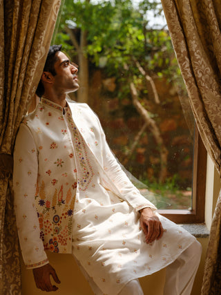 Shrug Kurta Set For Men Wedding - Outfit For Carnival
