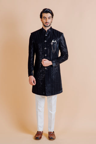 BLACK SHIMMER INDO WESTERN