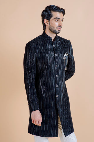 BLACK SHIMMER INDO WESTERN