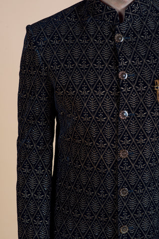 BLACK GOLD VELVET INDO WESTERN