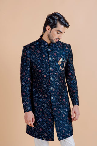 BLUE WAVES VELVET INDO WESTERN