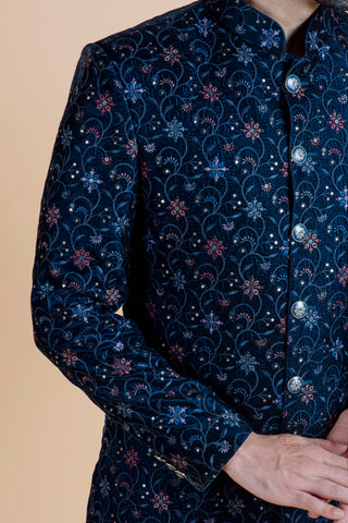 BLUE WAVES VELVET INDO WESTERN
