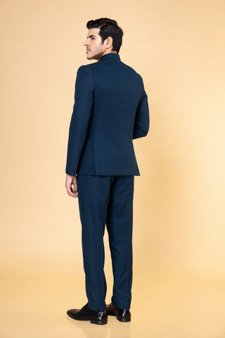 RAMA BLUE STATELY JODHPURI SET