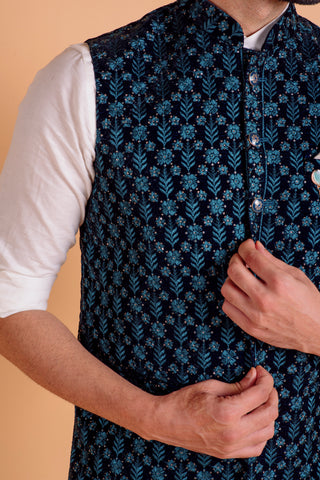 RAMA GREEN WAIST COAT SET